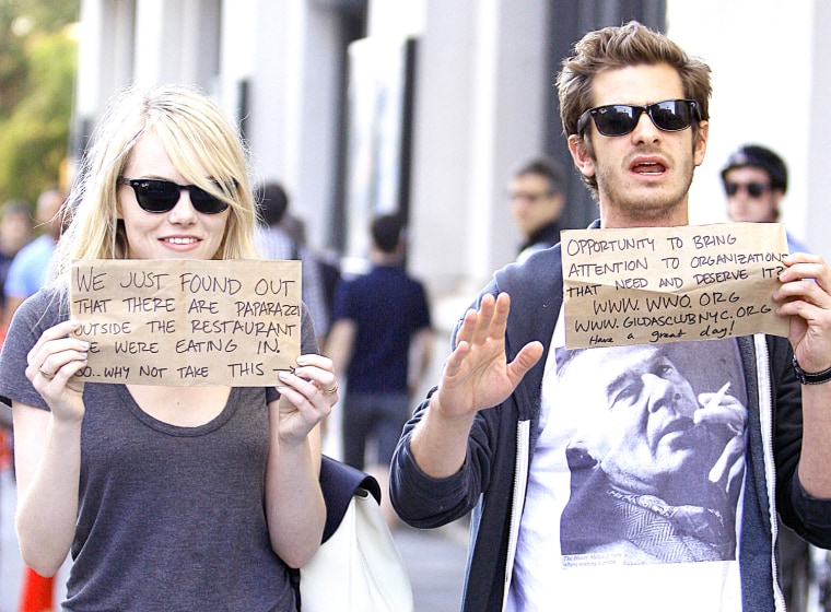 Image: Emma Stone and Andrew Garfield