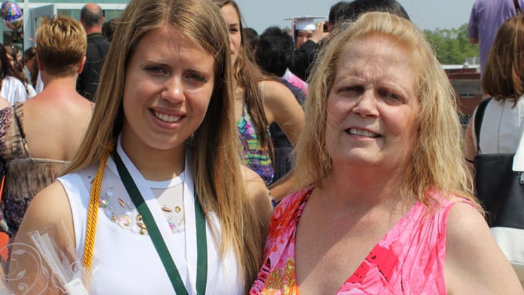 Cassie Wessely and her late mom, Karen Peregrin Wessely.