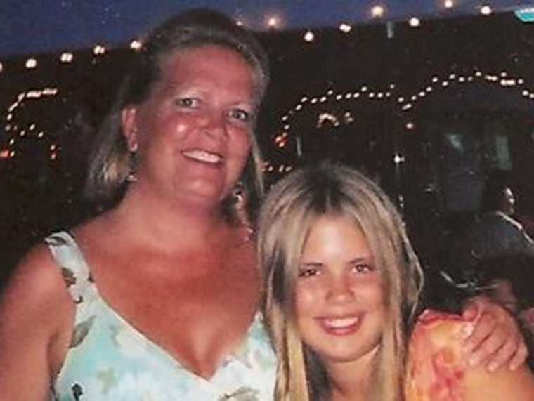 Cassie Wessely is pictured with her late mom, Karen Peregrin Wessely.