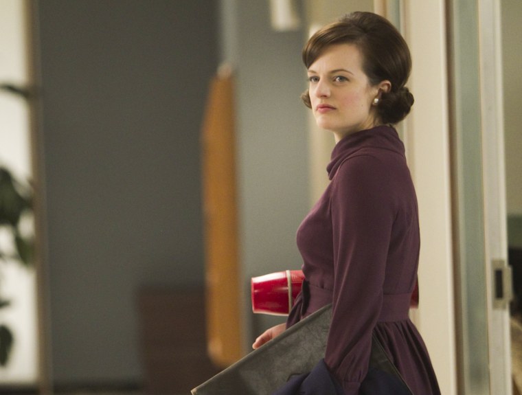 Peggy Olson, played by Elisabeth Moss, in \"Mad Men,\" Season 5.