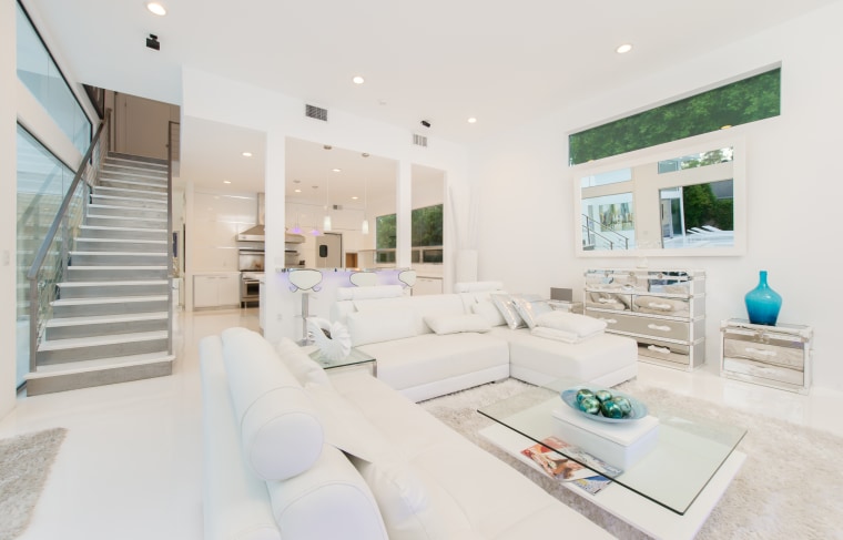 Bright and white: Akon calls the property \"Heaven.\"