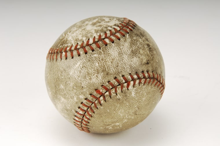 Image: The baseball Babe Ruth hit for his final career big league home run in 1935 is on display at the National Baseball Hall of Fame and Museum in Cooperstown, New York.