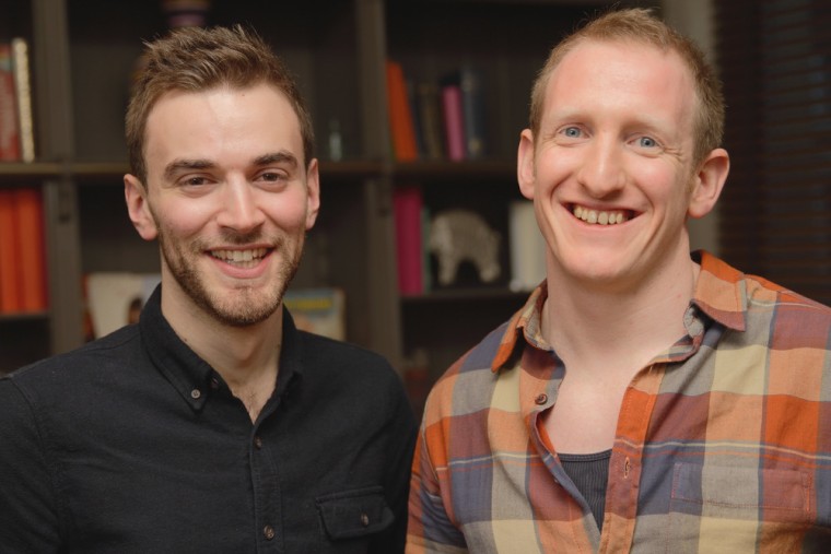 Jonny Benjamin with Good Samaritan Neil Laybourn, who convinced him not to commit suicide.