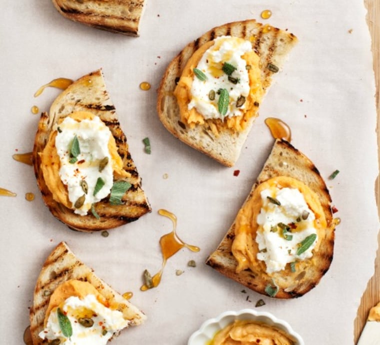 Sweet potato crostini