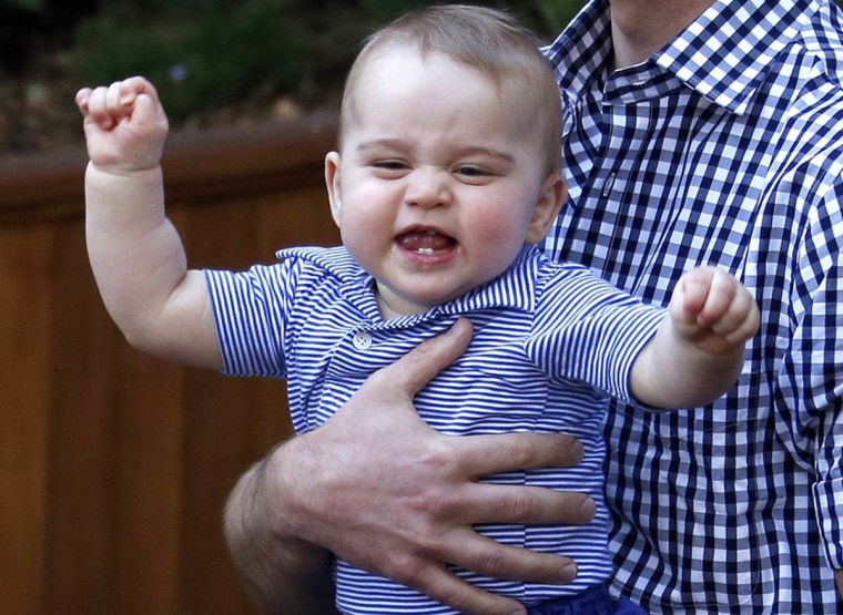 Prince George with teeth