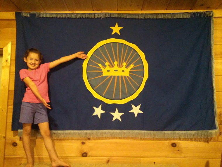Emily Heaton is now princess of the Kingdom of North Sudan, and has a flag to prove it.