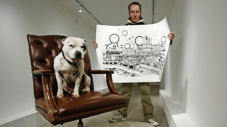 Image: John Dolan and his dog George