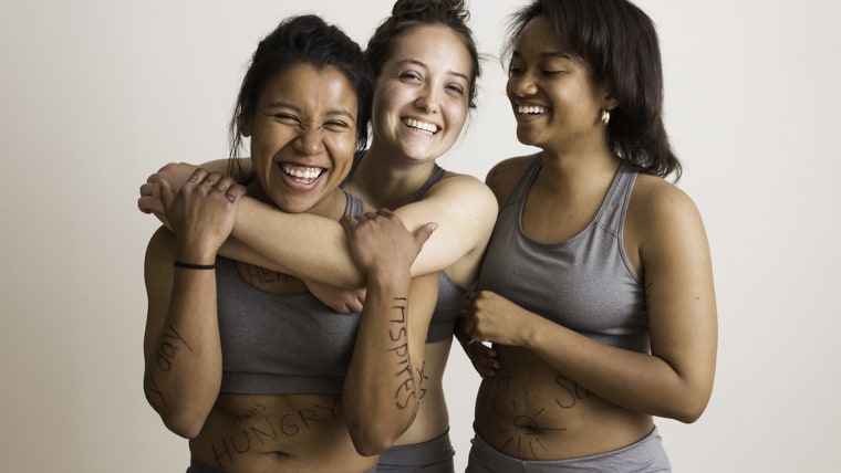 The Harvard Women's Rugby Team created this body-positive photo project.