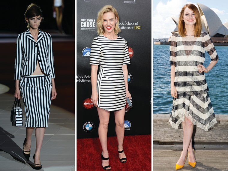 Image: Stylish ladies in stripes
