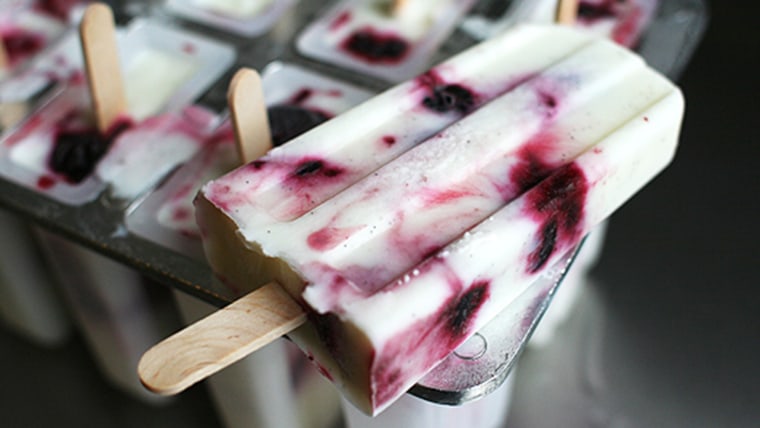 Cherry-tequila popsicles