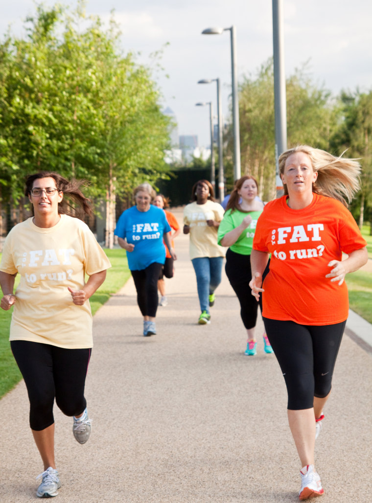 Julie Creffield, creator of The Fat Girls' Guide To Running, told TODAY.com she wants to inspire people who are overweight to live healthier lifestyle...