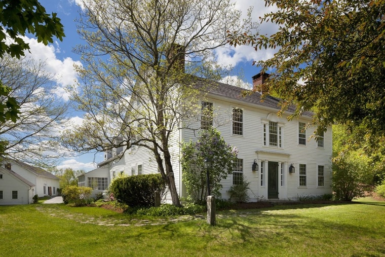 The home in Pomfret Center, Conn., sits on 38 acres of woodlands, open fields and gardens.