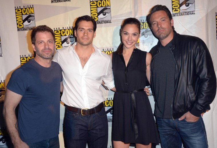 Image: Zack Snyder, Henry Cavill, Gal Gadot and Ben Affleck