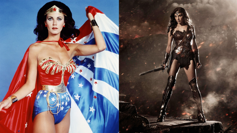 Wonder Woman then and now