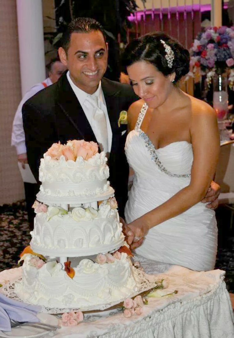 The dress that Nicole Pagliaro wore to her reception after marrying her husband, Michael, in 2012 has been recovered after she thought it had been destroyed by Hurricane Sandy.