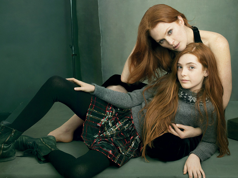 Image: Julianne Moore and daughter Liv Freundlich in Vogue.