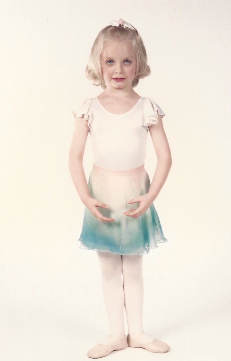 Maggie at age 4, when she started ballet lessons.