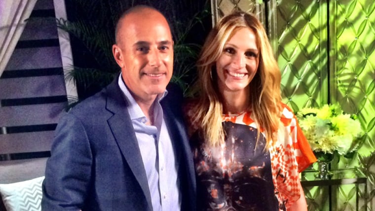 Image: Matt Lauer and Julia Roberts