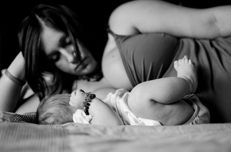 Bonnie Hussey and daughter Delilah.