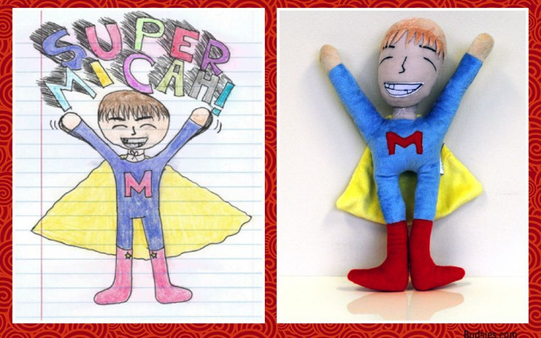 The Super Micah, drawn by Michale DeLong for her brother Micah