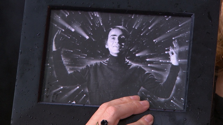 Image: framed photo of Carl Sagan