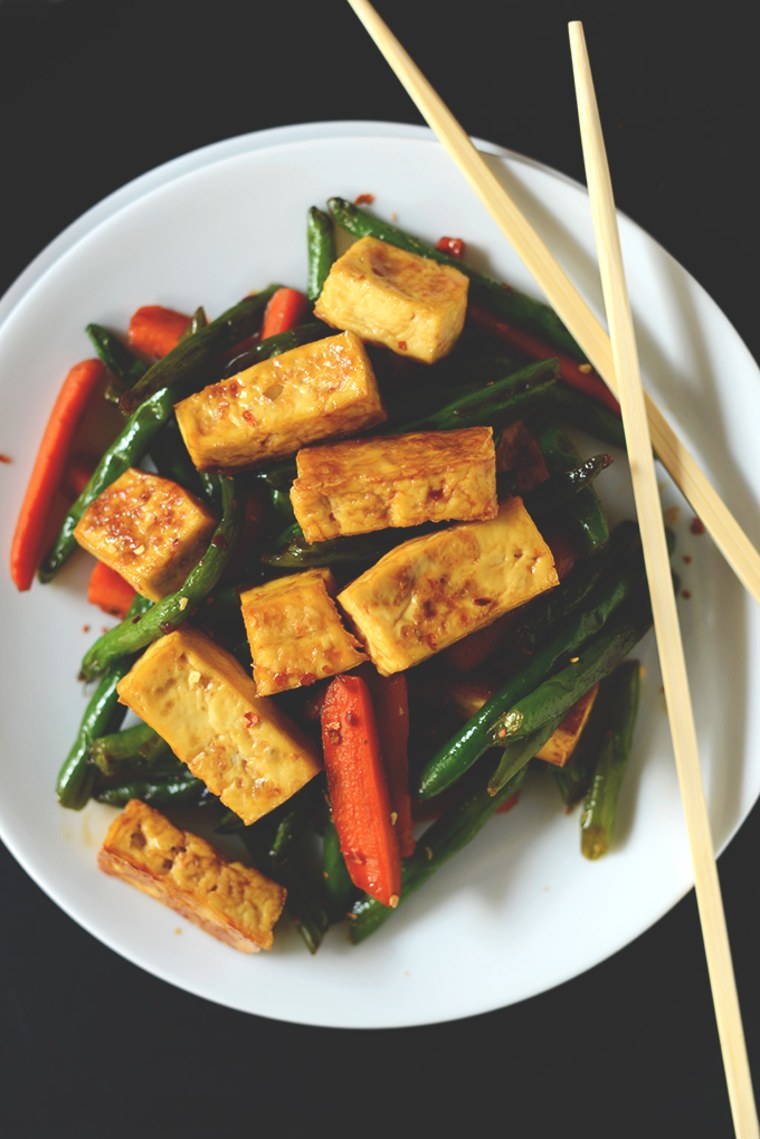 Veggie tofu stir-fry