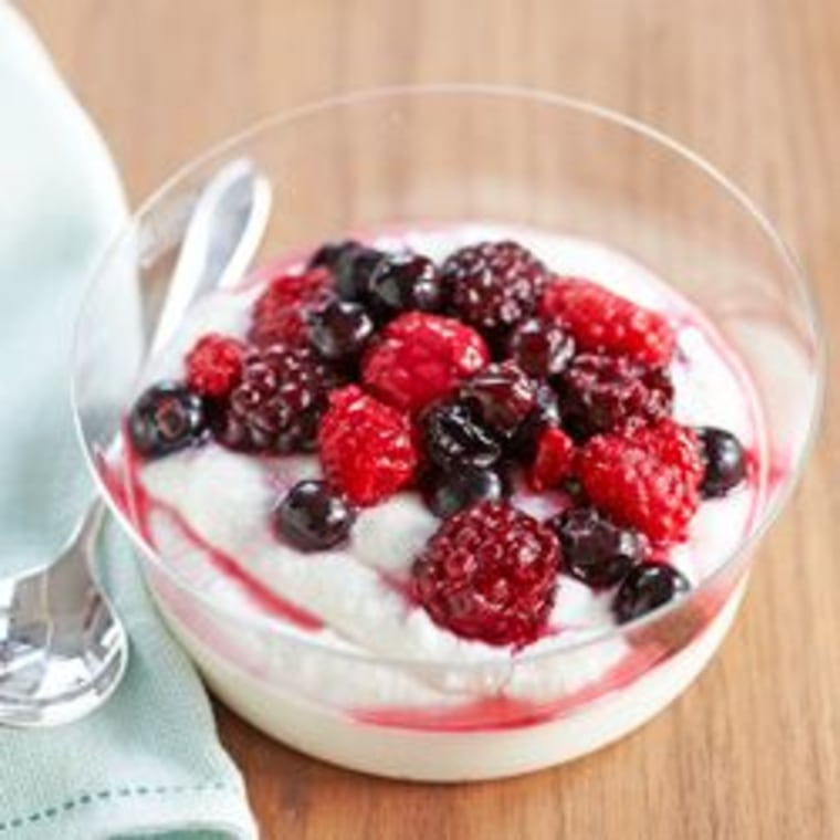 Ricotta cream with sweet berries