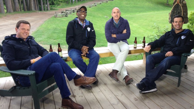 Willie Geist, Al Roker, Matt Lauer and Carson Daly.