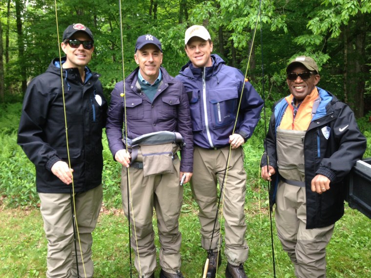 Carson Daly, Matt Lauer, Willie Geist and Al Roker