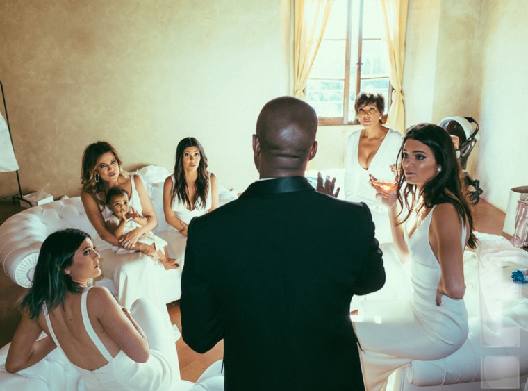 Image: Kanye West and family