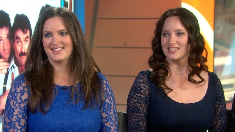 Image: Michelle Blair Ontonovich and her twin sister Lisa Blair.