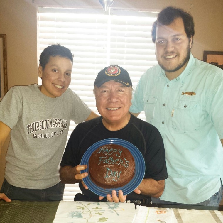 Texas State Sen. Juan “Chuy” Hinojosa (center) is flanked by his daughter Kriselda Hinojosa (left) and son, Johnathan Weisfeld-Hinojosa (right). The state senator defended his daughter’s sexuality in a guest column published Father’s Day in a local newspaper.