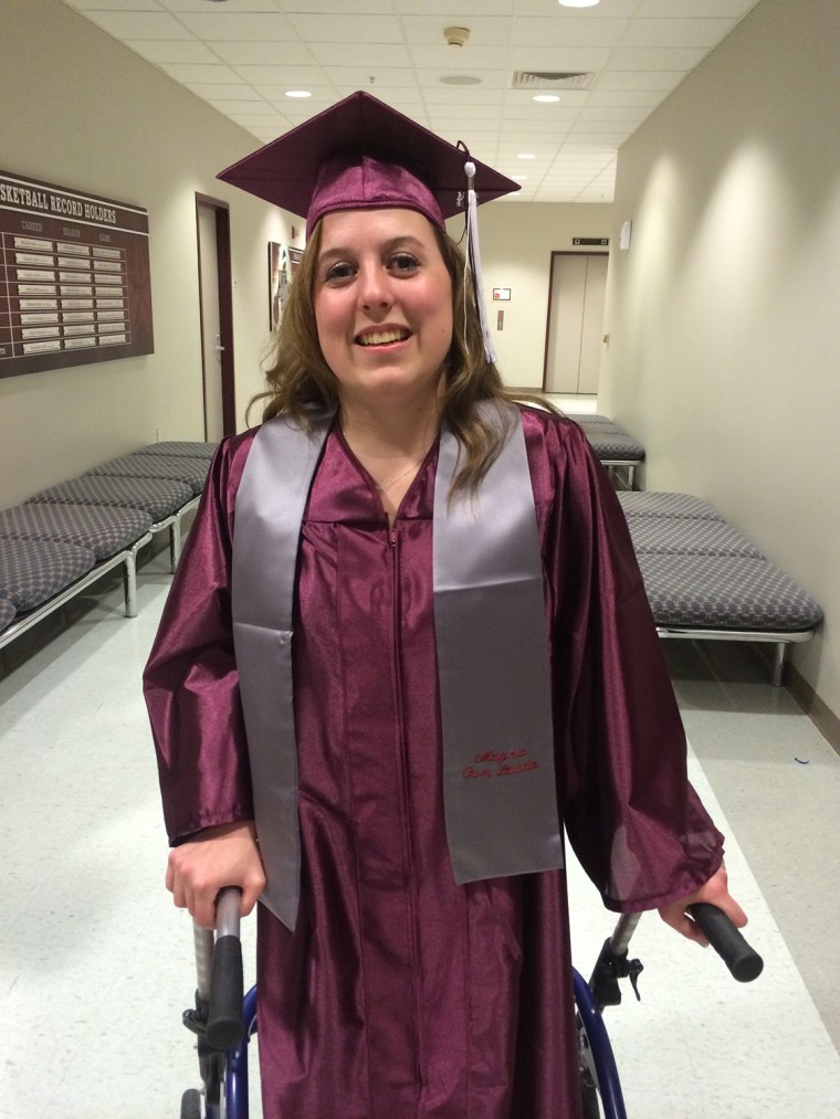 Taylor Scruggs at her high school graduation.