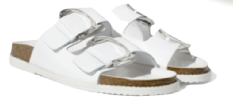 White leather sandals from Zara.com