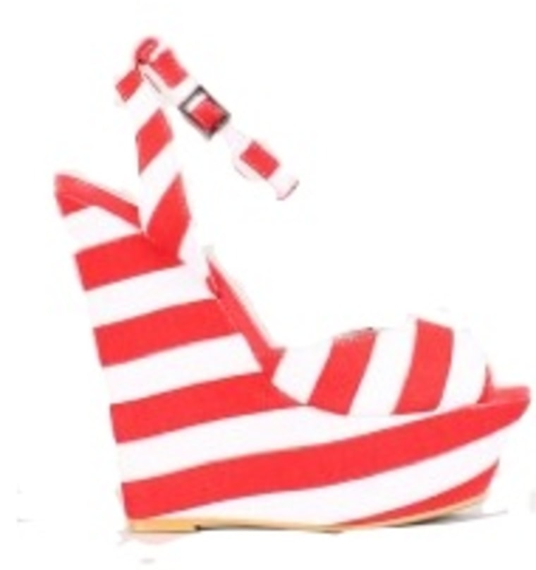 C Label Striped Wedge, Lulus.com