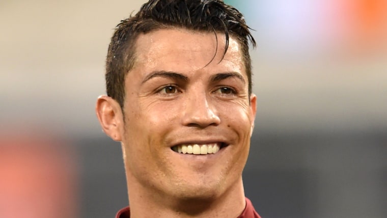 Christiano Ronaldo of Portugal before a friendly match between Portugal and Ireland June 10, 2014 at Met Life Stadium in East Rutherford, New Jersey. ...