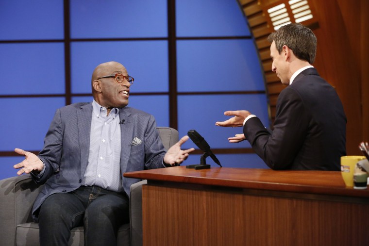 Al Roker stops by \"Late Night With Seth Meyers\" on June 19, 2014