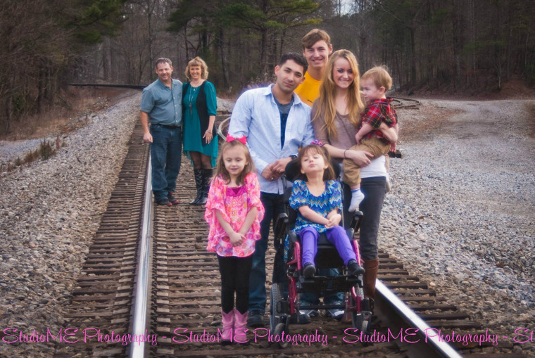 McKenzie Carey with her family.