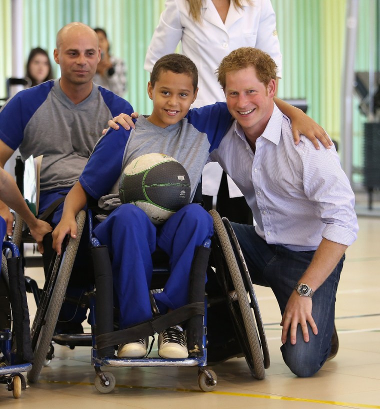 Prince Harry visits hospital patients, takes canoe trip on 4-day royal