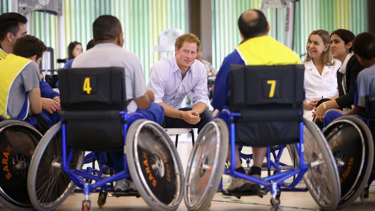Prince Harry visits hospital patients, takes canoe trip on 4-day