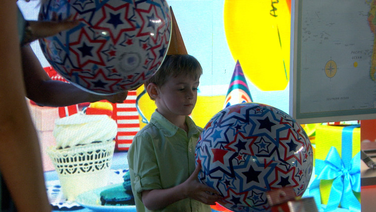 The HearthSong LED Light-Up Beach Ball (2 for $12.98) is a great gift for outdoorsy types, and fun for friends too!