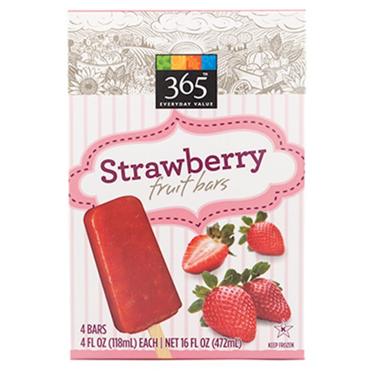 Strawberry ice pops