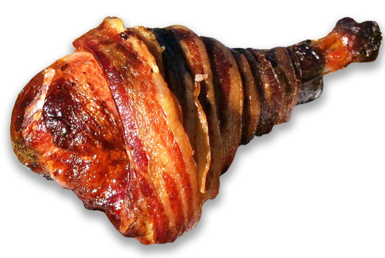 Image: Bacon-Wrapped Turkey Leg