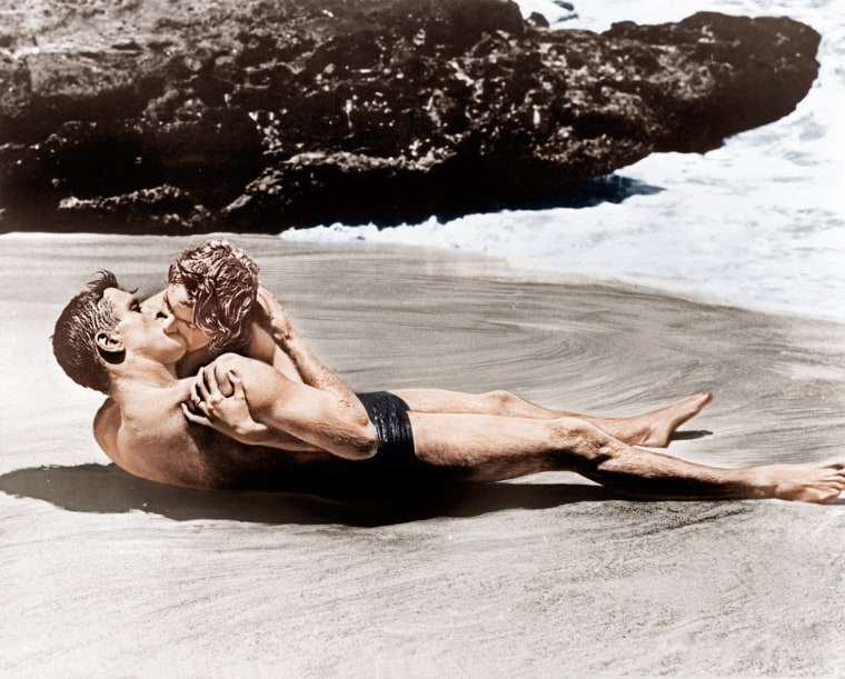 Burt Lancaster and Deborah Kerr in 1953's \"From Here to Eternity.\"