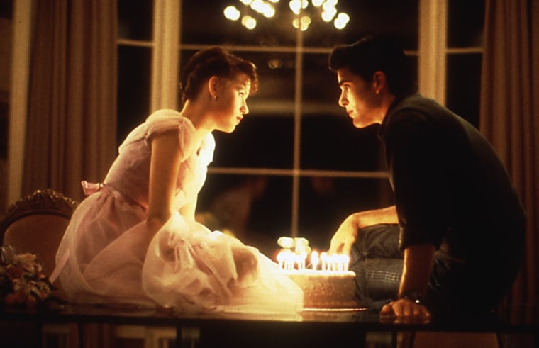 Molly Ringwald and Michael Schoeffling in 1984's \"Sixteen Candles.\"