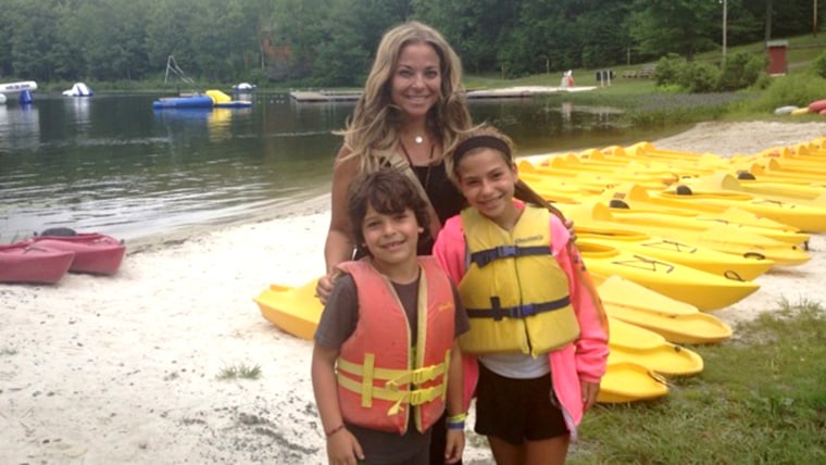 Hollee Actman Becker with her two children at summer camp. She and other moms share their hard-won wisdom for happy campers.