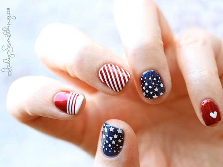 July 4th nail art