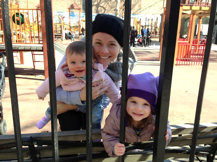 Megan, with her two girls, is a Trader Joe's superfan.