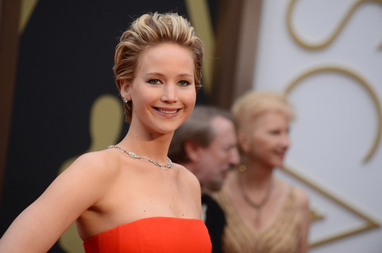 Cake might not have been on Jennifer Lawrence's mind on Sunday night.