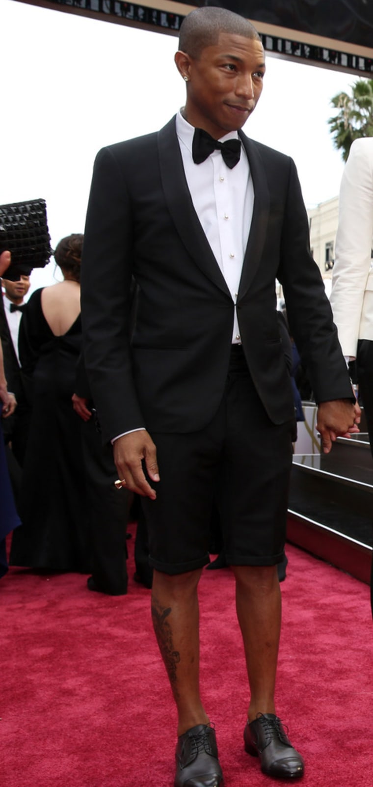 Pharrell Williams on the red carpet.